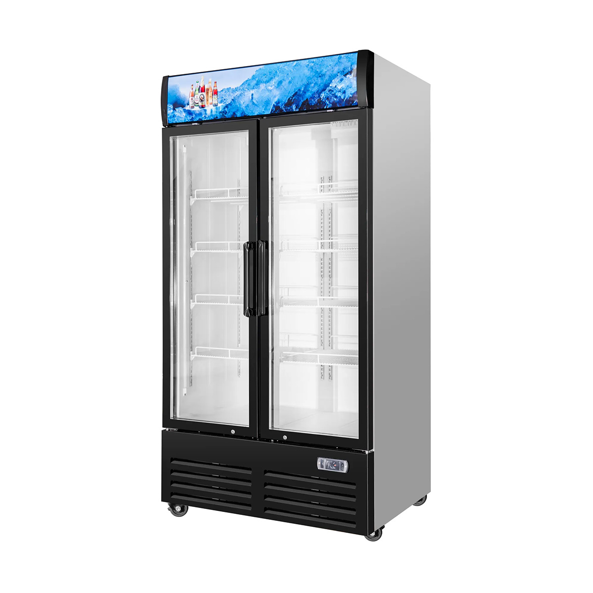 VITLIFE Commercial VSC788VCW 40" Double Door Glass Merchandiser Refrigerator