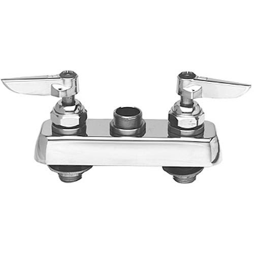 T&S Brass B1110LNM Deck Mount W/ Swing Nozzle, 4" CTRS