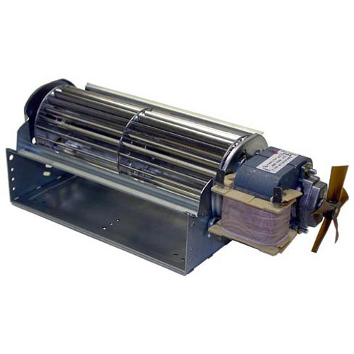 Hatco 02.12.066.00 120V Blower Motor with Cooling Fan, 10-1/2" Long, 7-1/4" Wheel