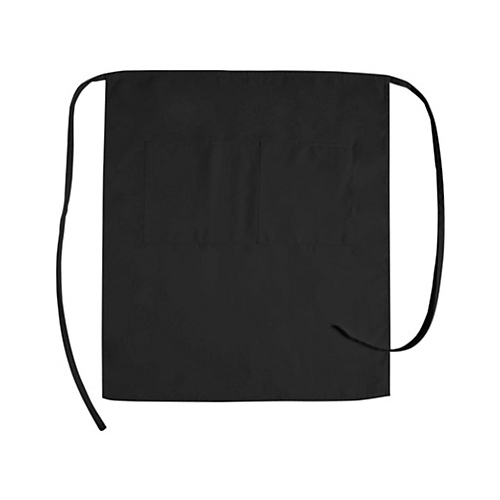 Allpoints 1043BLK KNG 32 in Bistro Apron Black 2 Pockets