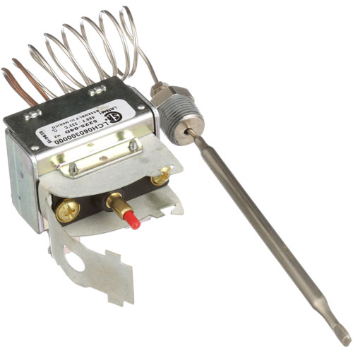 APW AS-1380500 High-Limit Safety Thermostat LCH 1/4" X 4-7/8" 30" 450&deg;F Nickel Plated