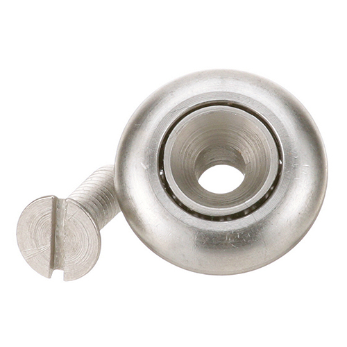 APW AS-33858 S/S  Drawer Slide Bearing Roller W/ Screw and Stud, 1-3/32" x 3/8" x 1/4"-20