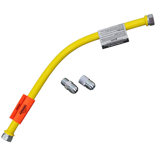 Dormont 1650NPFS36 Pvc Coated Gas Connector, 1/2" MPT X 36"