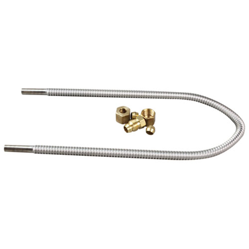 Hobart 426505-00014 1/4" X 18 " Flex Tube Kit W/ Fittings for Gas & Pilot Lines,1 Flex Tube, Compression Nuts, 1Male Breakaway Fitting