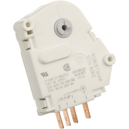 TRUE E831971 DEFROST TIMER W/8Hour, 20Minute,120V, 60HZ