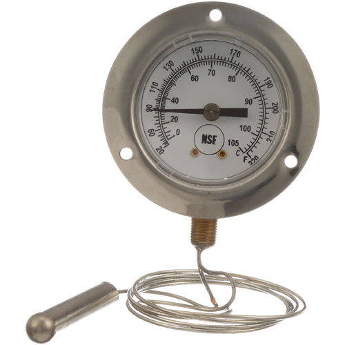 Carter Hoffmann 18616-0010 Recessed Thermometer W/ 3" Flange 20-220&deg;F