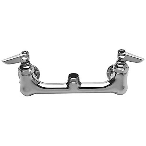 T&S Brass 14209-40 Wall Mount Double Pantry Swivel Base Faucet 8" Center