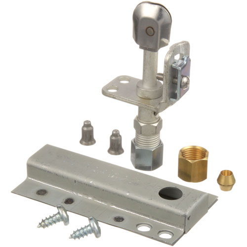 Blodgett 5377 Pilot Burner W/NAT/LP, 3/16"& 1/4" Tube, Flame Pattern Straight, Air Duct & Screw