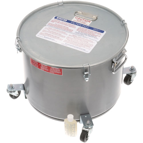 Miroil 60LBKC Oil Filter Pot/Lid-With/Casters