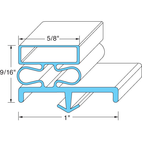 Kolpak 544802565 Door Gasket 36" X 77-13/16"