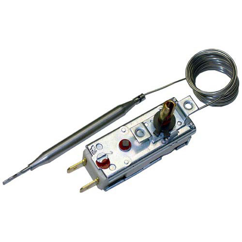 Hatco HTR02.16.039 EGO Thermostat, 1/4" TERM, D STEM Flat Left, 82-200F,TEMP, FSD