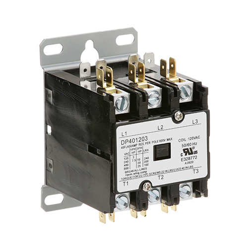 Hatco HT02-01-015-00 3-Pole Contactor, 40 AMP,120V