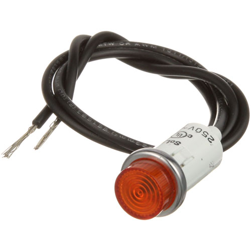 APW 2E-56536 250v Amber Signal Light With/ 1/2" Hole