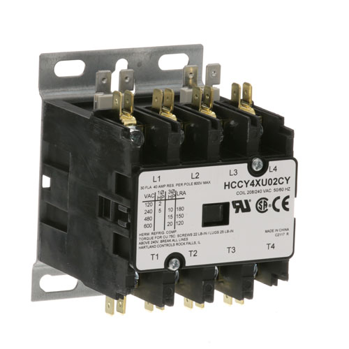 Star Mfg 2E-30702-01 4 Pole Contactor, 208/240V,30AMP