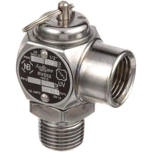 Groen 97005 Steam Safety Relief Valve 1/2" NPT Chrome