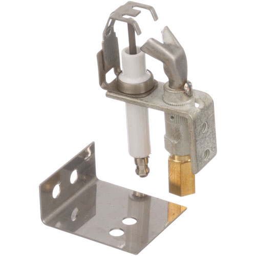 Garland 1614716 Pizza Oven Pilot Igniter Assembly W/Igniter & Bracket NAT 1/4" Tube