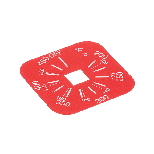 Pitco A6087301 Thermostat Label 200-450&deg;F