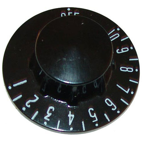 Groen 002868 Black T star knob with whiteprint, 2-1/4" DIA,Off-10-1