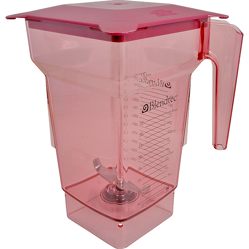 Blendtec BLD100367 4-Sided Jar With Lid 75 Oz Red