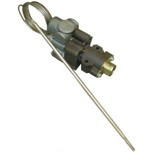 Tri-Star TS-1150 Oven Thermostat W/ By-Pass Adjacent at Top & Gas Inlet Down Bulb 3/16" X 11-3/16" 500&deg;F