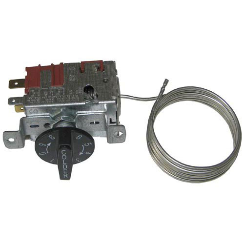 True E800355 Thermostat, 19F To 40F,42" Cap, W/Dial 1-9