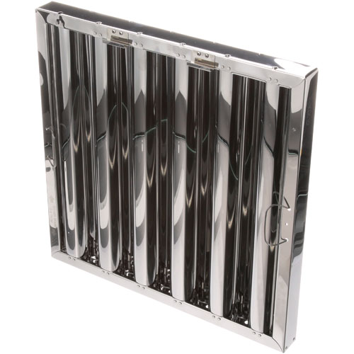 Component Hardware Group FR51-2020-H Hoold Filter, Type6, 20 X 20 X 2;2020HRSS, Stainless Steel, BTM Bracket