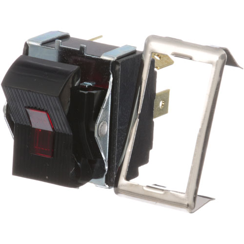Vulcan Hart 00-960726 Red Lighted Rocker Switch W/ 4x1/4" Tab Terminal