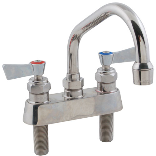Fisher Manufacturing 53740 Deck Mount Faucet 4" W/Spout 6" SS
