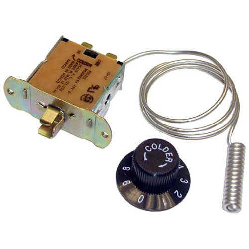 Ranco A30-1659 Freezer Control W/ Dial , 3/8" X 1-1/2" Coiled Bulb & Slot Stem