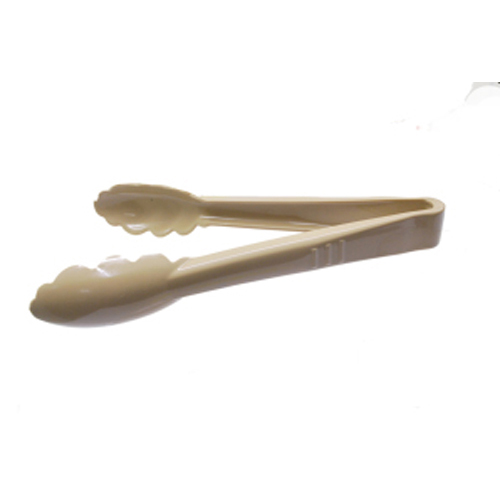 Carlisle Foodservice CARL460906 9" Beige Plastic Tongs, Series EN