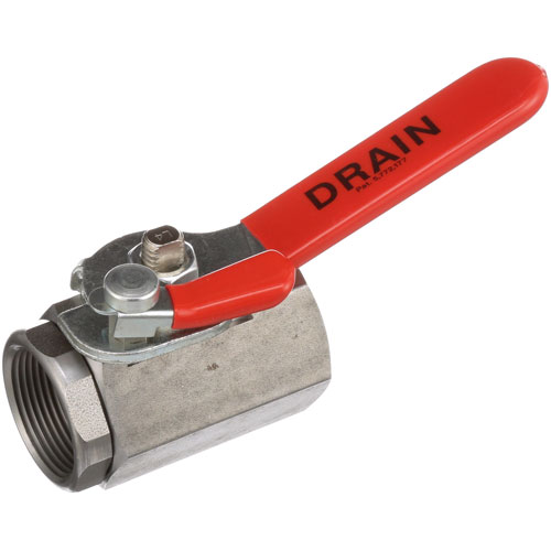 Dean 806-4145 Fryer Drain Valve W/Handle 1-1/4" FPT