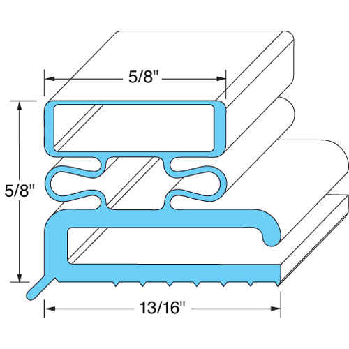 Traulsen SER-04505-00 Door Gasket 23 1/2" X 59 1/2"