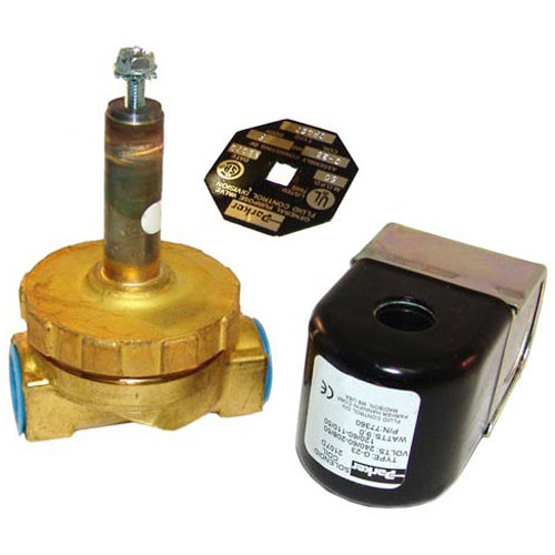 Hobart 00-998314-00014 Dishwasher Steam Solenoid Valve, 1/2" FPT, 120/240V