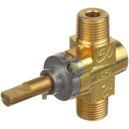 Hobart 407789-3 Oven Gas Valve, 3/8" MPT X 3/8" MPT, Rotation Off/On