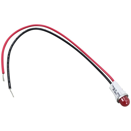 Duke 189400 1/2" Red Dome Signal Light W/ 10" Leads