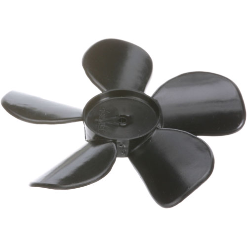 Randell RF FAN006 5 Black Plastic Fan Blades, 5-1/2", CW Rotation, 3/16" Hole