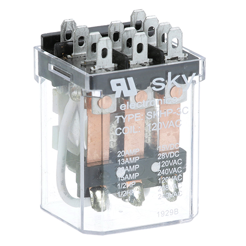 Berkel 402675-00753 Motor Relay 3/16" Male Terminals 16A 120V