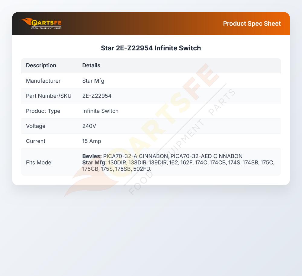 Star 2E-Z22954 Infinite Switch