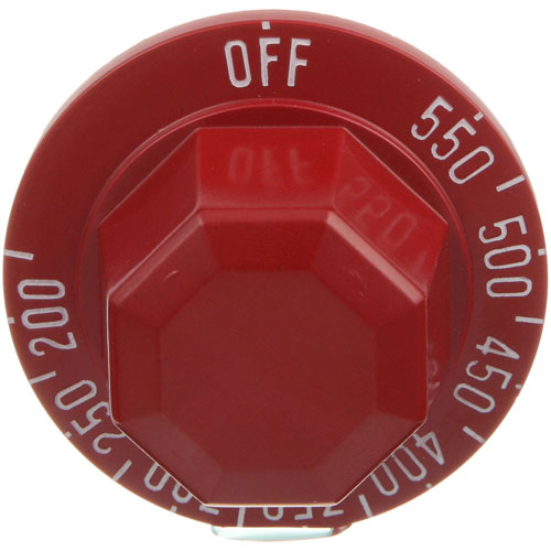 Hobart 498086-7 Thermostat Dial, Red, 200-550F