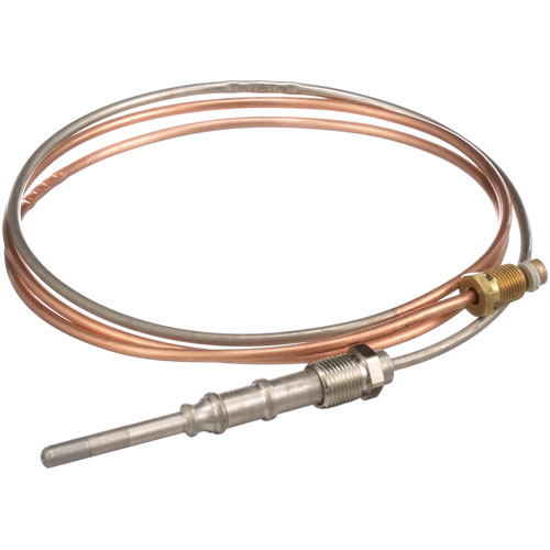 Montague MON1036-7 Coaxial 48" Heavy Duty Thermocouple W/thick Capillary, 20-30 MV, 11/32"-32 Threads, Nickel Plated