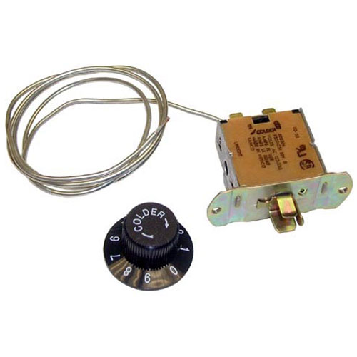 TRUE 800306 Refrigerator Cooler Control W/ Knob & Plate 3/8" X 1-1/2" Coiled Bulb