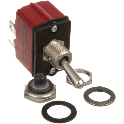 Vulcan Hart 00-881970 DPST Toggle Switch W/ Rubber Sealed, 4x 1/4" Tabs Term & Nuts and Washers
