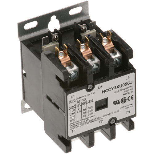Southbend 1173448 3 Pole Contactor, 208/240 Volt Coil, 50/60 Hz