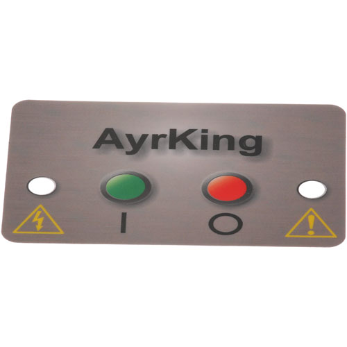 Ayrking B531 Mylar Control Board Sticker