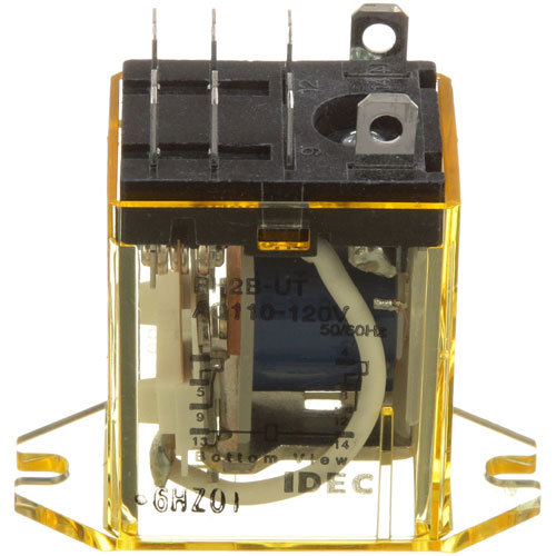 Cleveland 105966 10A Relay, 120/240V W/3/16" (8)male Terminals,1-11/16" MT CTRS for Steamer