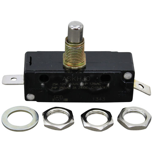 Robot Coupe R828 Push Button Switch W/ 2x 1/4" Tab Term, Mom On/off, 125/250V