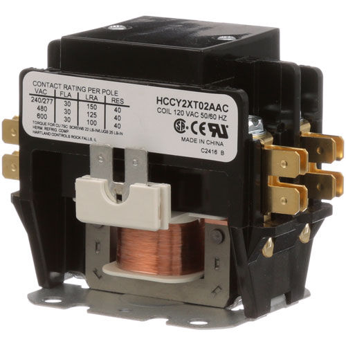 Southbend 1161449 2 Pole Contactor, 110/120V, 30 AMP