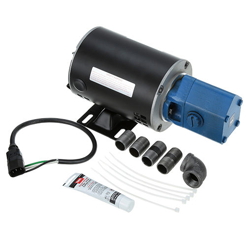 Pitco 60143509-CL Pump Assembly W/Cord & Fittings 425-1725 RPM 115-230V 60/50Hz