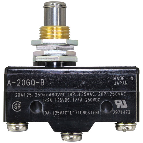 Hobart 411496-000F5 Micro Push Button Switch, SPDT;20 AMP, 125/250/480 Volt
