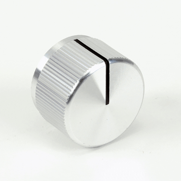Blodgett Z1174749 Silver Knob W/Black Pointer 15/16" DIA, .187 Flat Up